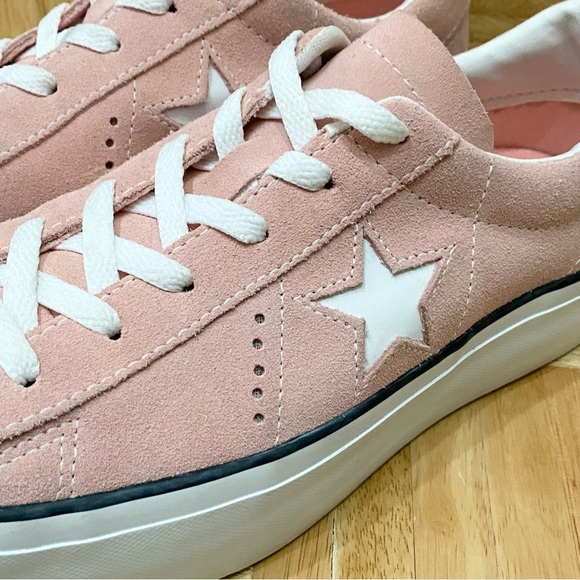 CONVERSE 564382C Chuck Taylor One Star Suede Platform Ox Bleached Coral Size 9 - Picture 13 of 16